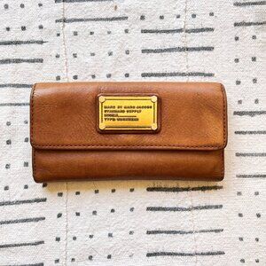 Marc by Marc Jacobs Standard Supply Brown Leather Trifold Wallet